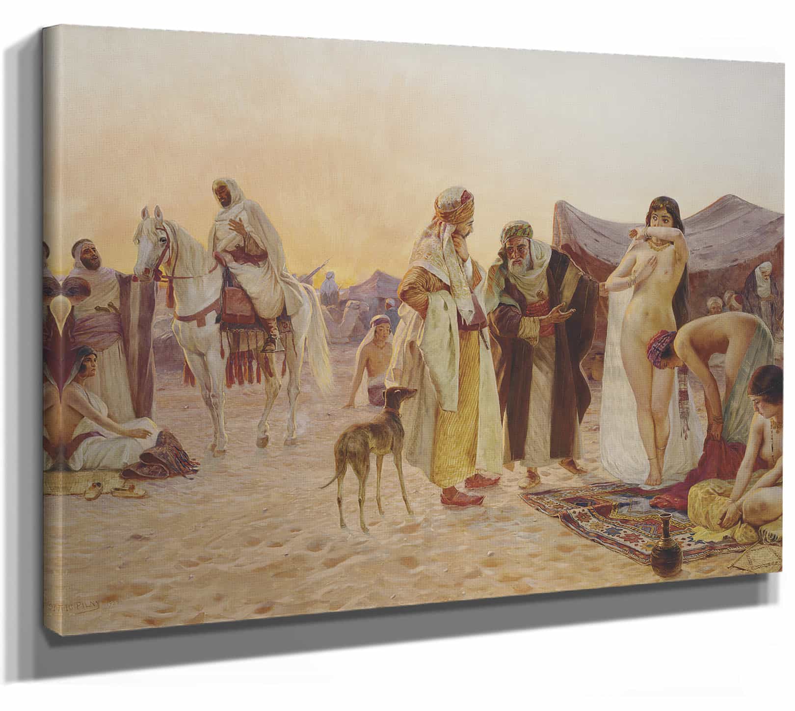 Slave Market By Otto Pilny Art Print From Bella Frye