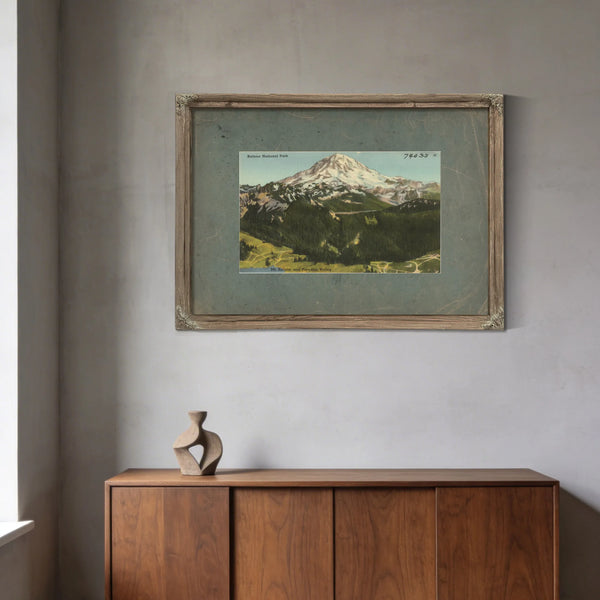 Rainier National Park Mt Rainier And Paradise Valley Washington'5 — vintage wall art by Bella Frye