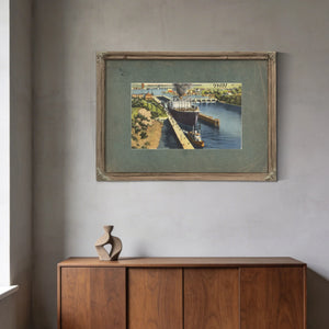 Canal Locks Second To Panama Seattle Washington — vintage wall art by Bella Frye