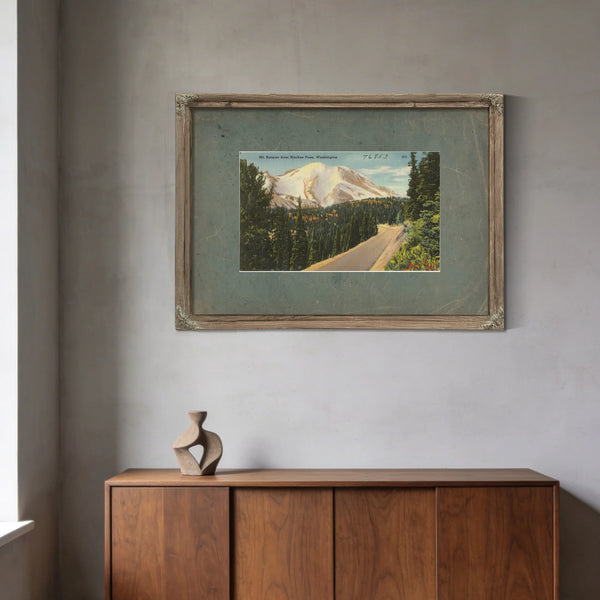 Mt Rainier From Naches Pass Washington — vintage wall art by Bella Frye