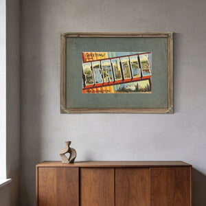 Greetings From Seattle Washington'2 — vintage wall art by Bella Frye