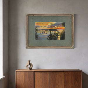 Moorage At Sunset Puget Sound Washington — vintage wall art by Bella Frye