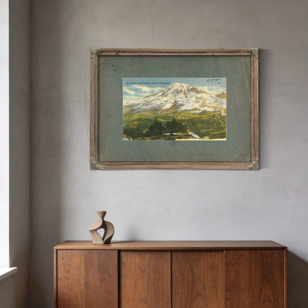 Mt Rainier And Paradise Valley Washington — vintage wall art by Bella Frye