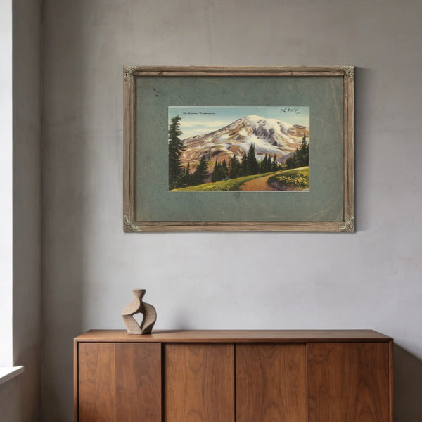 Mt Rainier Washington — vintage wall art by Bella Frye