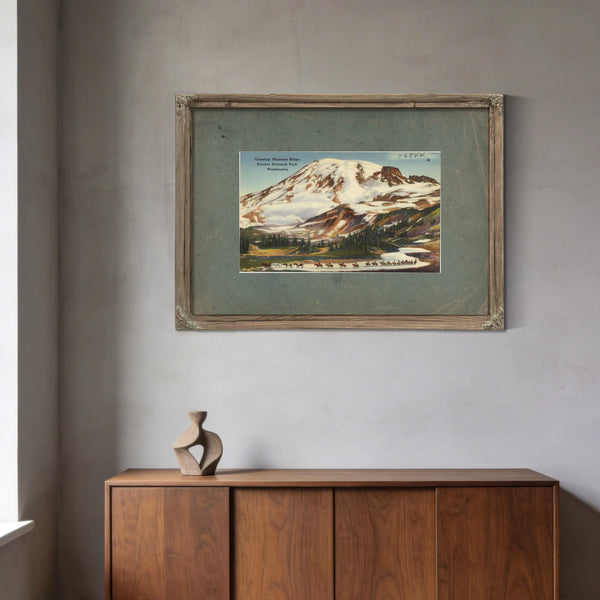Crossing Mazama Ridge Rainier National Park Washington — vintage wall art by Bella Frye