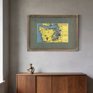 Sportsman And Tourist Map Of Olympic Peninsula Washington — vintage wall art by Bella Frye