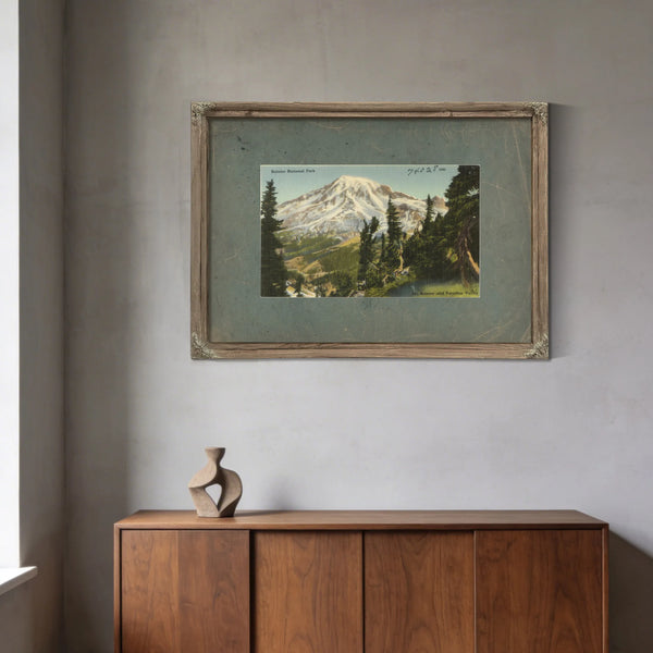 Rainier National Park Mt Rainier And Paradise Valley Washington — vintage wall art by Bella Frye