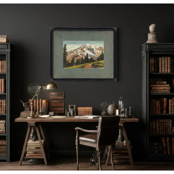 Mt Rainier Washington — vintage wall art by Bella Frye