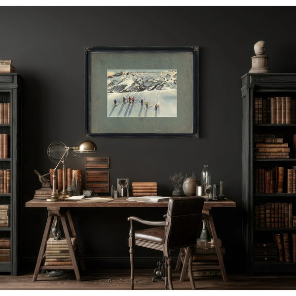 Skiing On Mazama Ridge Rainier National Park Washington — vintage wall art by Bella Frye