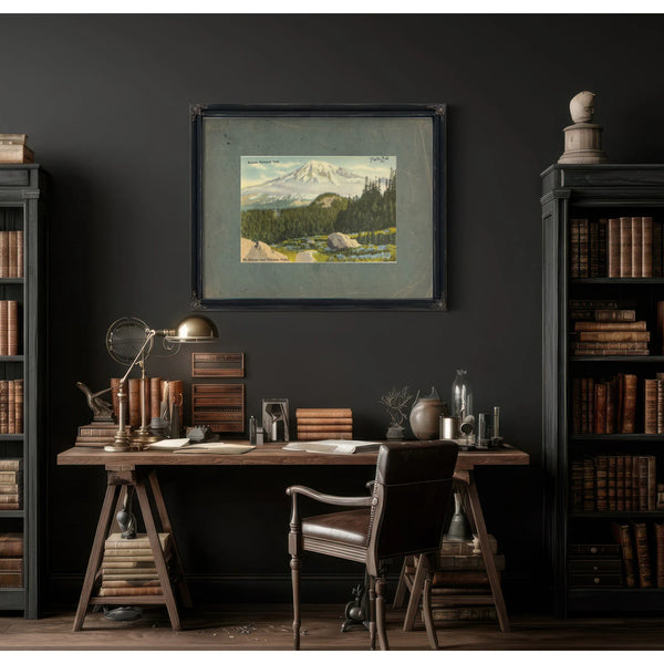 Rainier National Park Mt Rainier And Paradise Valley Washington'2 — vintage wall art by Bella Frye