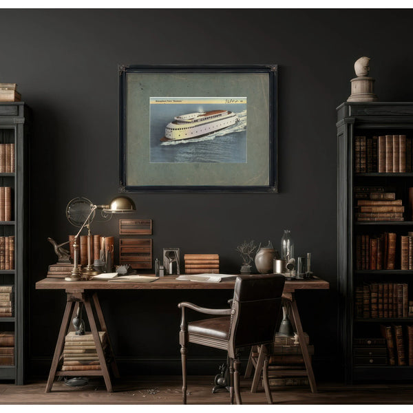 Streamlined Ferry 'Kalakala — vintage wall art by Bella Frye