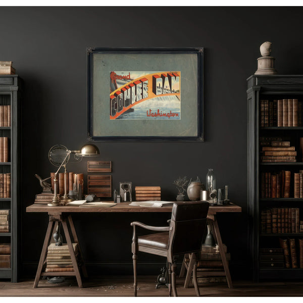 Grand Coulee Dam Washington — vintage wall art by Bella Frye