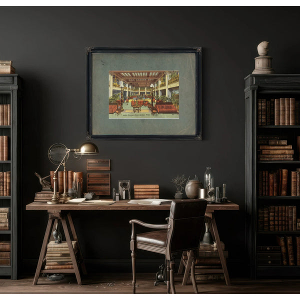 Lobby Davenport Hotel Spokane Wash — vintage wall art by Bella Frye