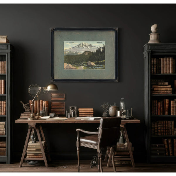Rainier National Park Mt Rainier And Paradise Valley'1 — vintage wall art by Bella Frye