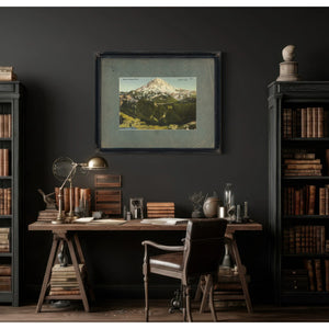 Rainier National Park Mt Rainier And Paradise Valley Washington'1 — vintage wall art by Bella Frye