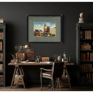 Skyline Seattle Washington — vintage wall art by Bella Frye