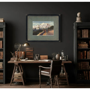 Inspiration Point At Sunrise Park Mt Rainier Washington — vintage wall art by Bella Frye