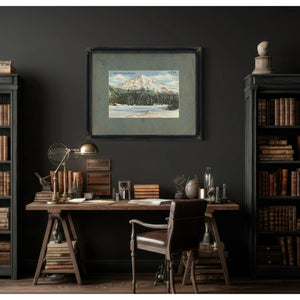 Winter At Mt Rainier Washington — vintage wall art by Bella Frye