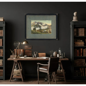 Tourist On The Trail Southern End Of Olympic National Park Washington'1 — vintage wall art by Bella Frye