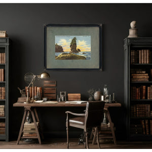 The Old Man Of Cape Flattery Washington'1 — vintage wall art by Bella Frye