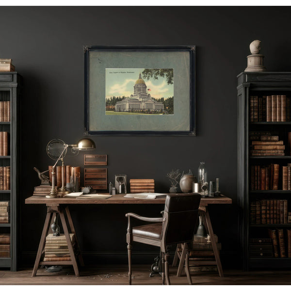 State Capitol At Olympia Washington — vintage wall art by Bella Frye