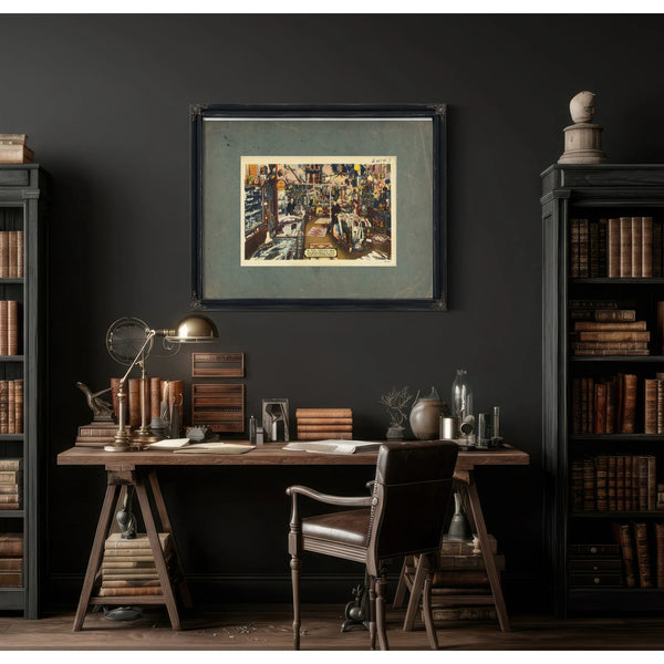 Ye Olde Curiosity Shop — vintage wall art by Bella Frye