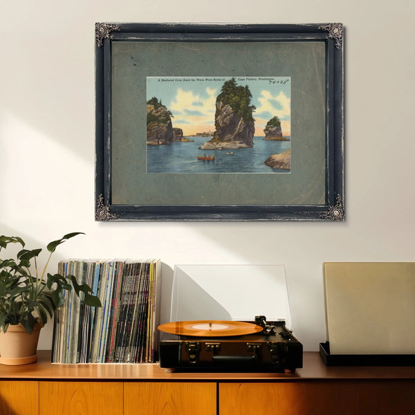 A Sheltered Cove Amid The Wave Worn Rock Of Cape Flattery Washington — vintage wall art by Bella Frye