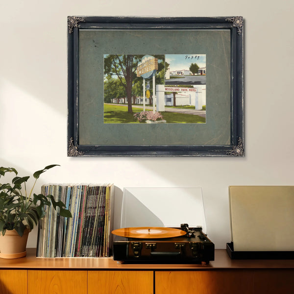 Woodland Park Motel — vintage wall art by Bella Frye