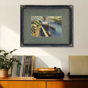 Canal Locks Second To Panama Seattle Washington — vintage wall art by Bella Frye