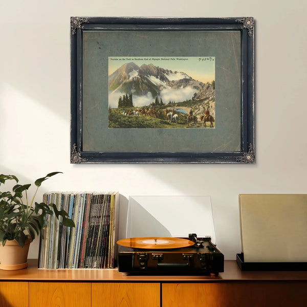 Tourist On The Trail Southern End Of Olympic National Park Washington'1 — vintage wall art by Bella Frye