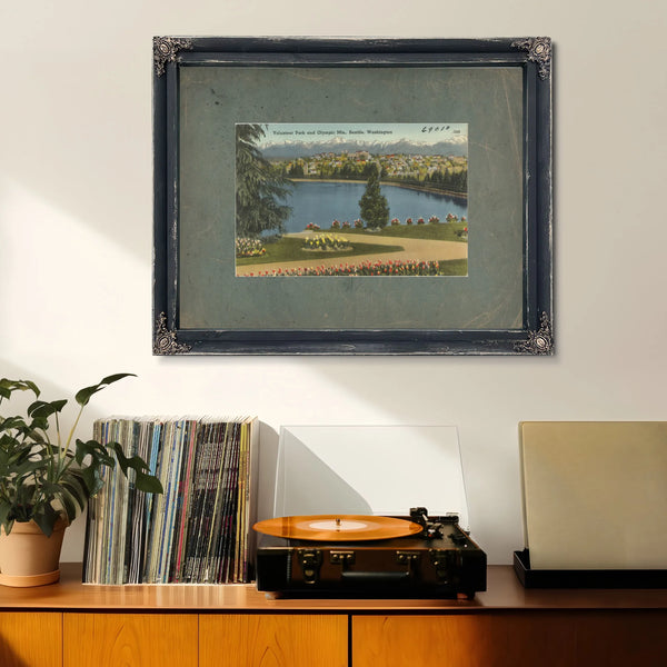 Volunteer Park And Olympic Mts Seattle Washington — vintage wall art by Bella Frye