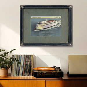 Streamlined Ferry 'Kalakala — vintage wall art by Bella Frye