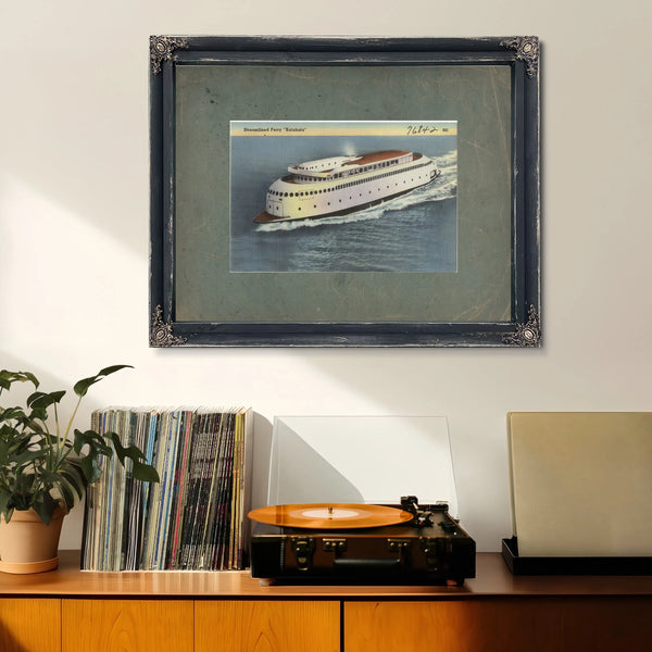 Streamlined Ferry 'Kalakala — vintage wall art by Bella Frye