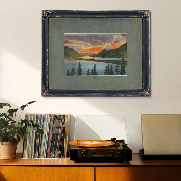 Sunset On The Columbia River Washington — vintage wall art by Bella Frye