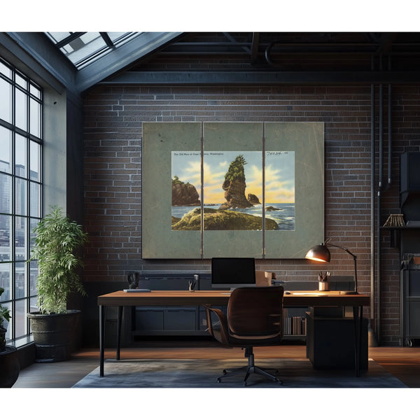The Old Man Of Cape Flattery Washington'1 — vintage wall art by Bella Frye
