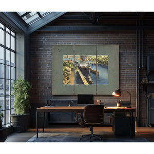 Canal Locks Second To Panama Seattle Washington — vintage wall art by Bella Frye