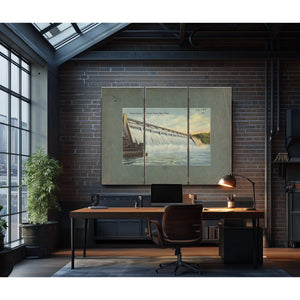 Grand Coulee Dam Grand Coulee Dam Wash'1 — vintage wall art by Bella Frye