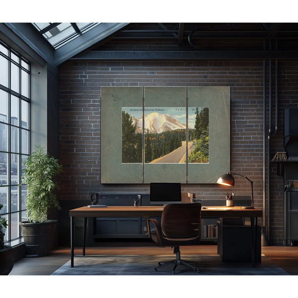 Mt Rainier From Naches Pass Washington — vintage wall art by Bella Frye
