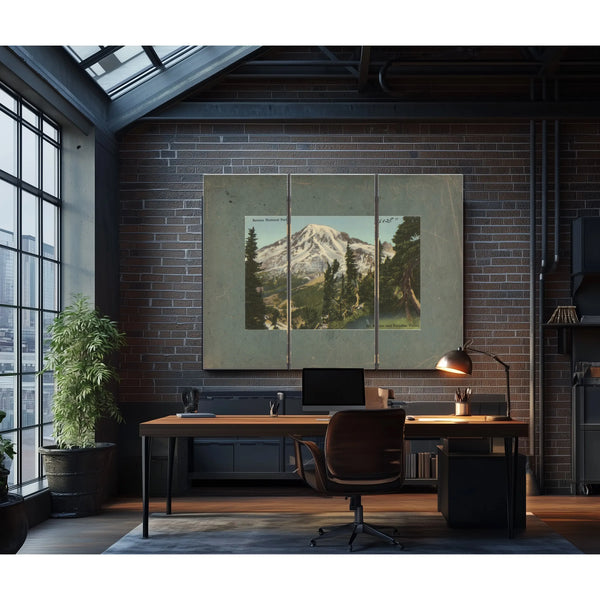 Rainier National Park Mt Rainier And Paradise Valley Washington'3 — vintage wall art by Bella Frye