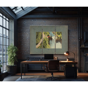 Snoqualmie Falls Washington — vintage wall art by Bella Frye