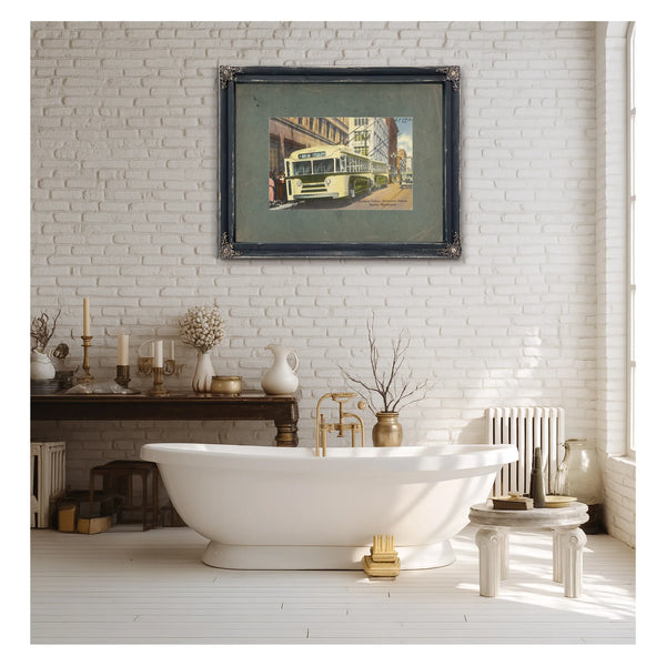 Trackless Trolley Downtown District Seattle Washington — vintage wall art by Bella Frye