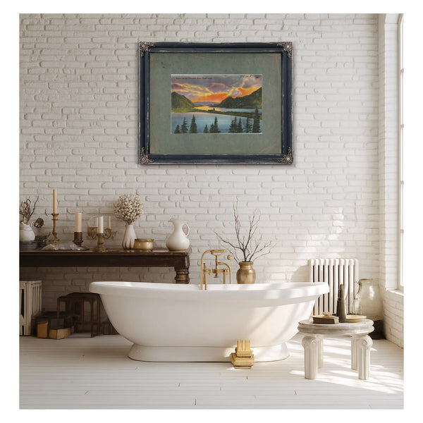 Sunset On The Columbia River Washington — vintage wall art by Bella Frye
