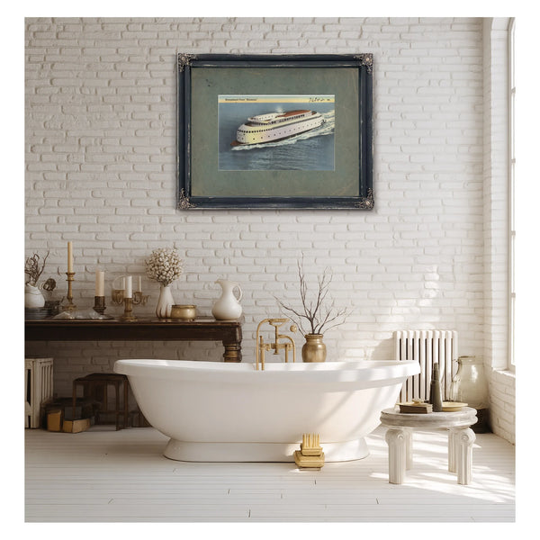 Streamlined Ferry 'Kalakala — vintage wall art by Bella Frye