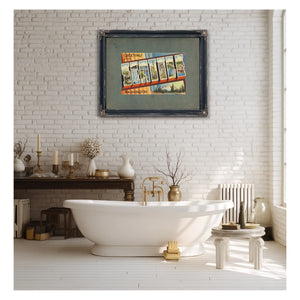 Greetings From Seattle Washington — vintage wall art by Bella Frye