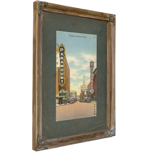 Broadway Portland Oregon, Verdigris frame — vintage framed wall art by Bella Frye