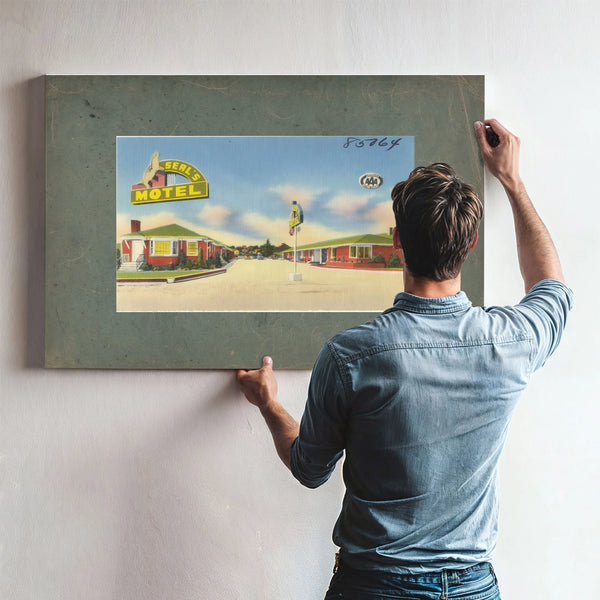 Seal's Motel — vintage wall art by Bella Frye