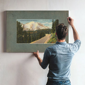 Mt Rainier From Naches Pass Washington — vintage wall art by Bella Frye