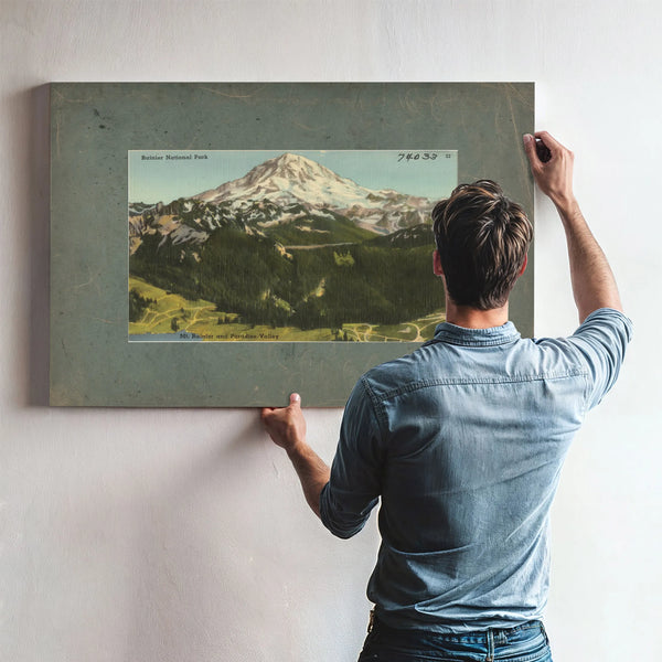 Rainier National Park Mt Rainier And Paradise Valley Washington'5 — vintage wall art by Bella Frye