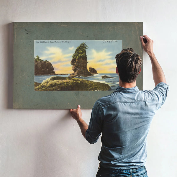 The Old Man Of Cape Flattery Washington'1 — vintage wall art by Bella Frye