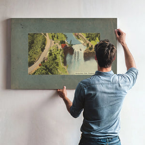 Snoqualmie Falls Washington — vintage wall art by Bella Frye